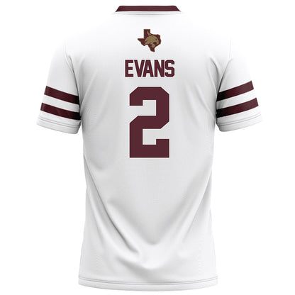 Texas State - NCAA Football : Kylen Evans - White Football Jersey-1