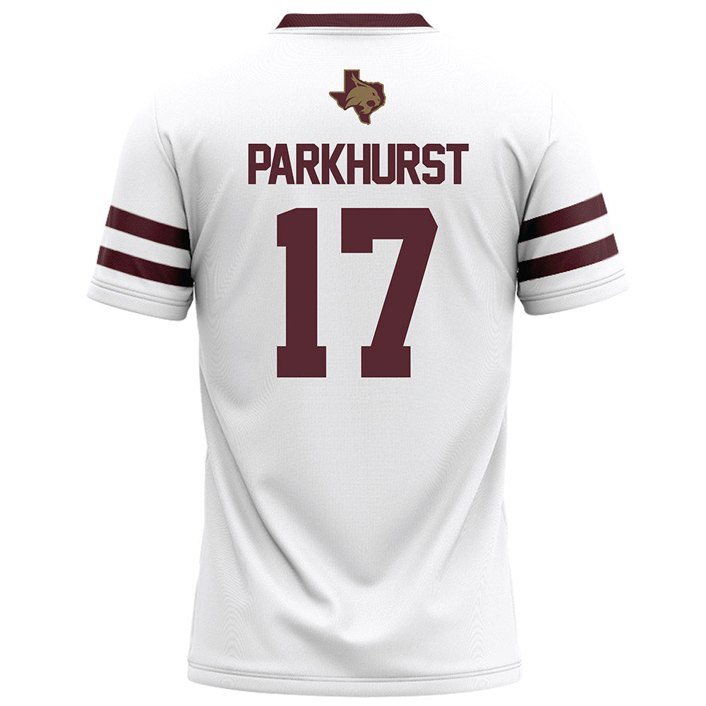 Texas State - NCAA Football : Gavin Parkhurst - White Football Jersey-1