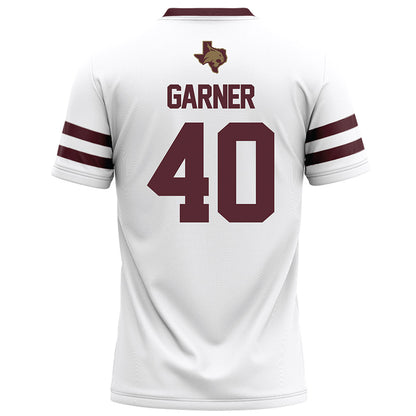 Texas State - NCAA Football : Simeon Garner - White Football Jersey-1