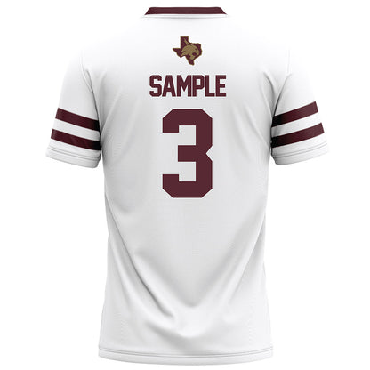 Texas State - NCAA Football : Zechariah Sample - White Football Jersey-1