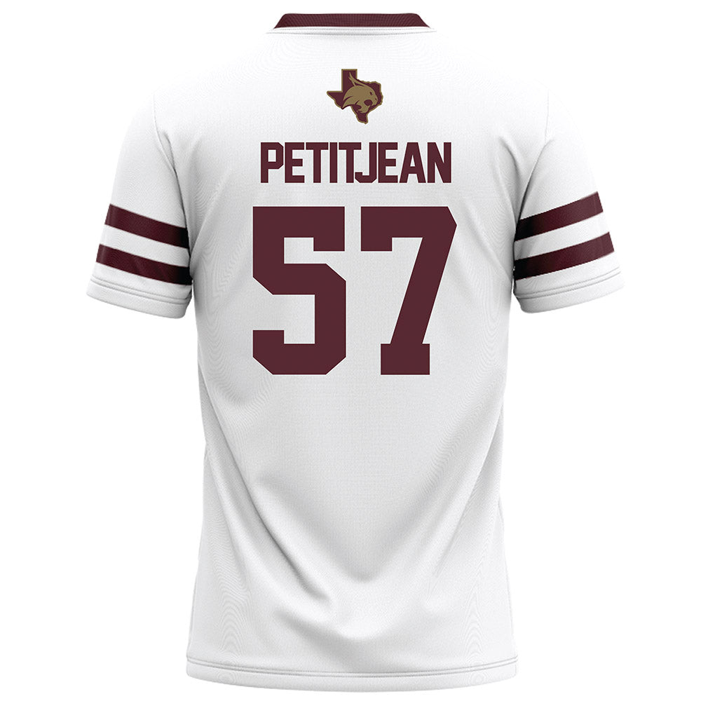 Texas State - NCAA Football : Lincoln Petitjean - White Football Jersey-1
