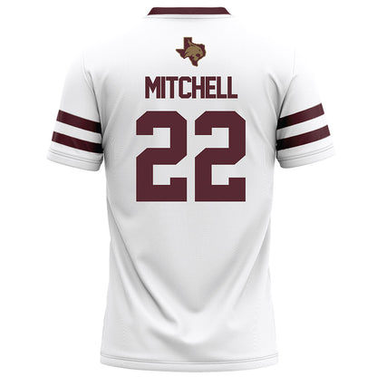 Texas State - NCAA Football : Will Mitchell - White Football Jersey-1