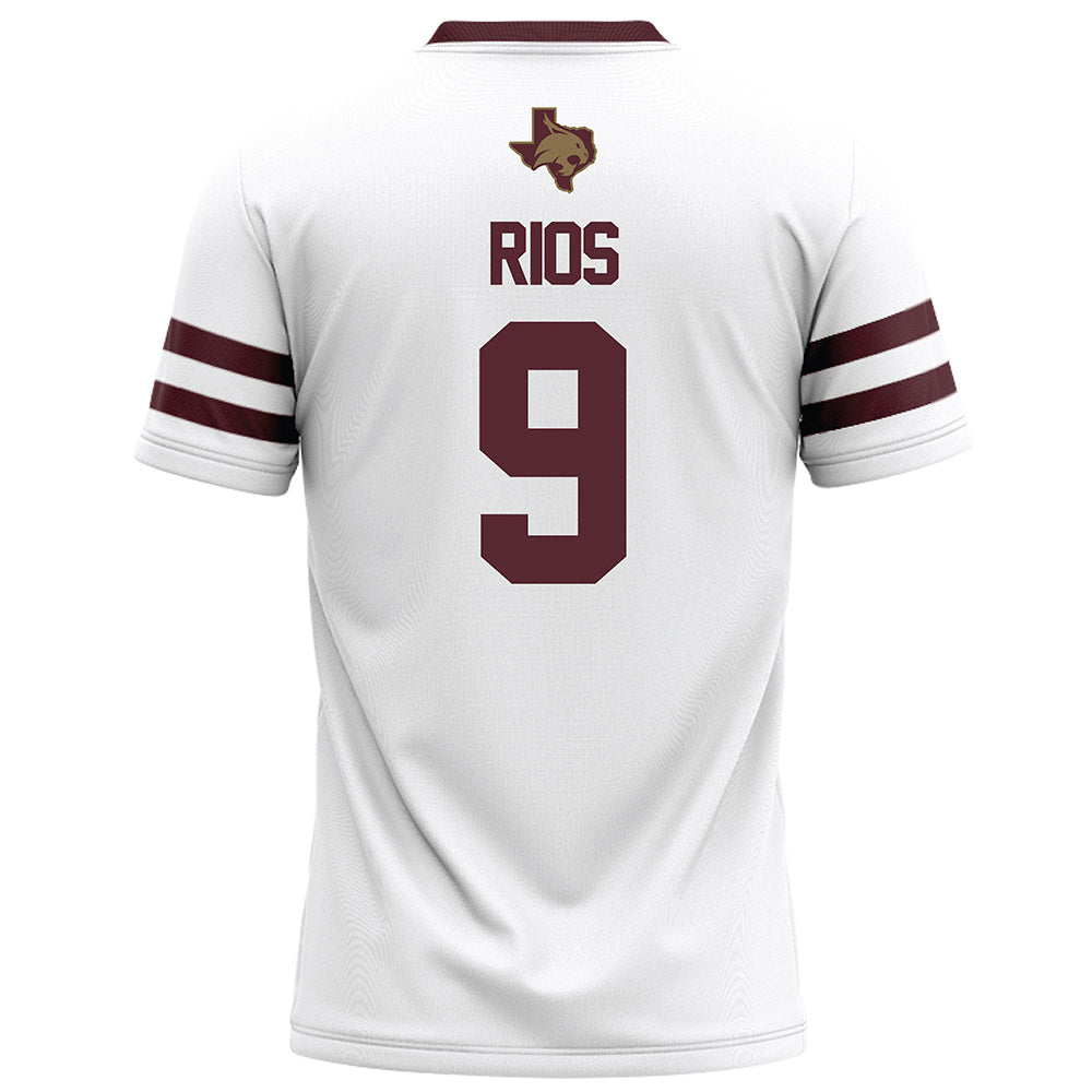 Texas State - NCAA Football : Jaden Rios - White Football Jersey-1