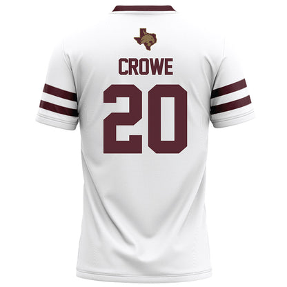 Texas State - NCAA Football : Dameon Crowe - White Football Jersey-1