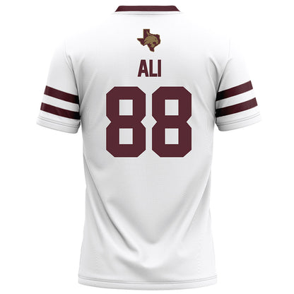 Texas State - NCAA Football : Jussiah Ali - White Football Jersey-1