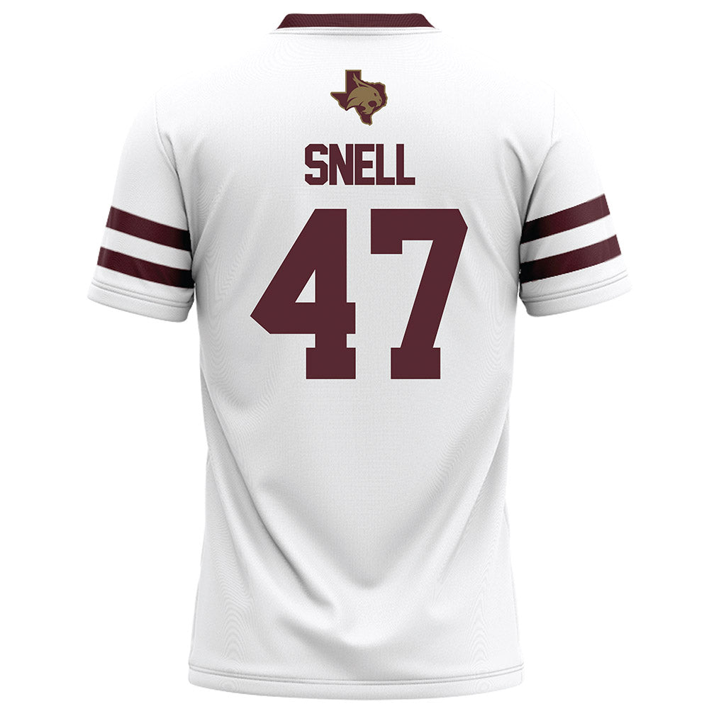 Texas State - NCAA Football : Darian Snell - White Football Jersey-1