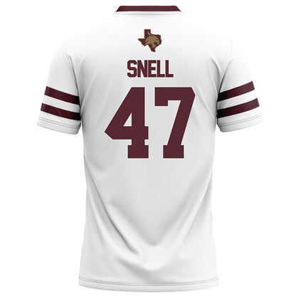 Texas State - NCAA Football : Darian Snell - White Football Jersey-1