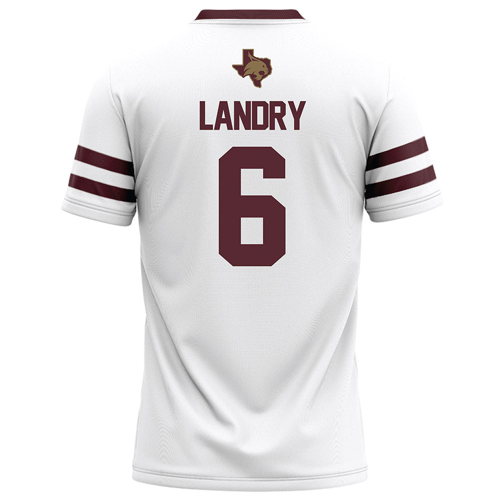 Texas State - NCAA Football : Jo’Laison Landry - White Football Jersey-1