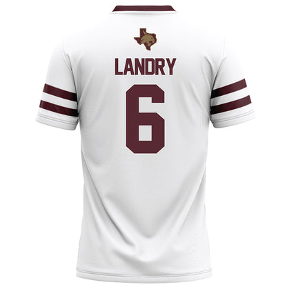 Texas State - NCAA Football : Jo’Laison Landry - White Football Jersey-1