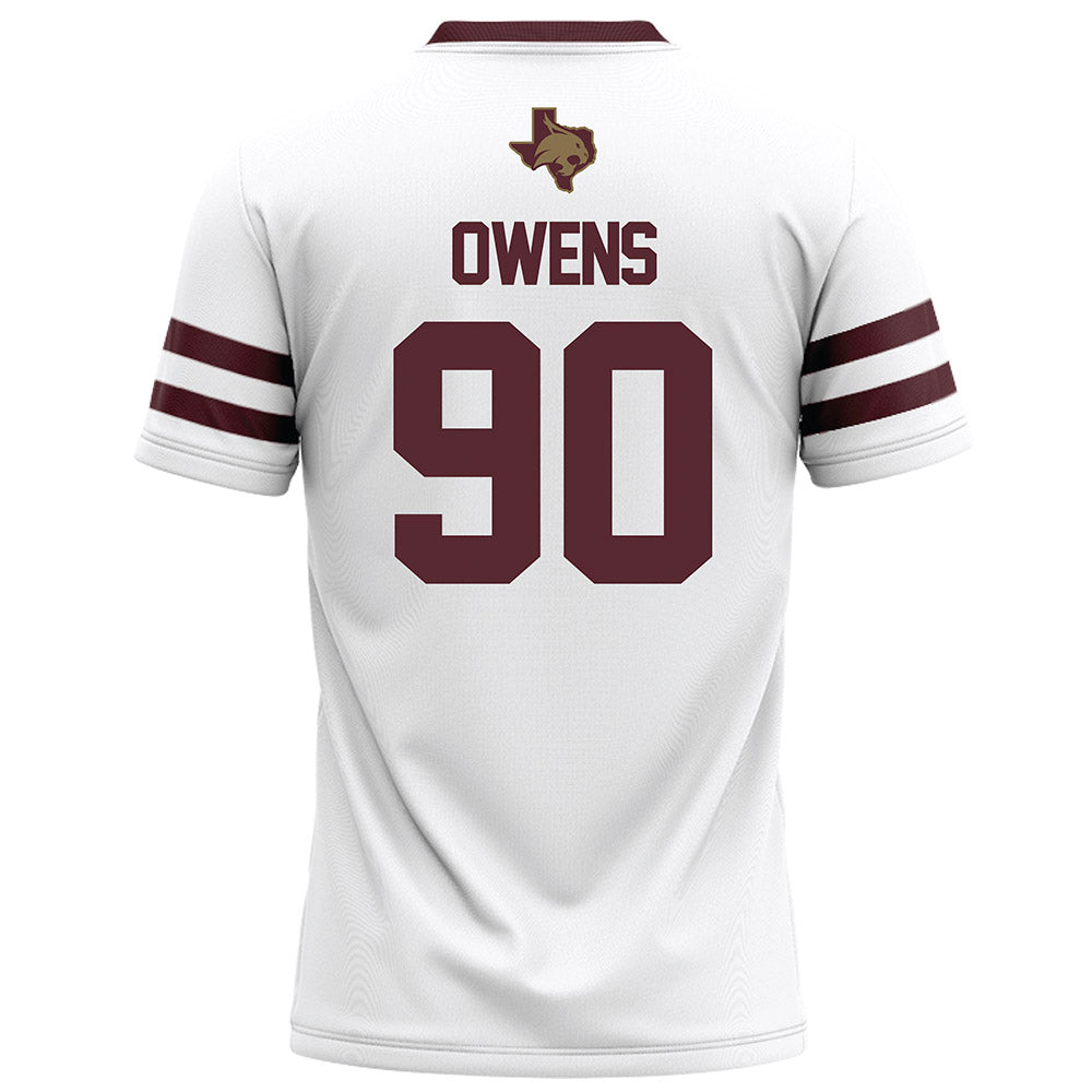 Texas State - NCAA Football : Chancellor Owens - White Football Jersey-1