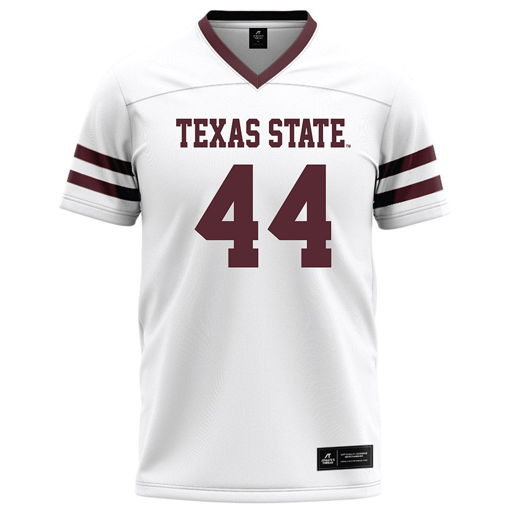 Texas State - NCAA Football : Phillip Bradford - White Football Jersey-0