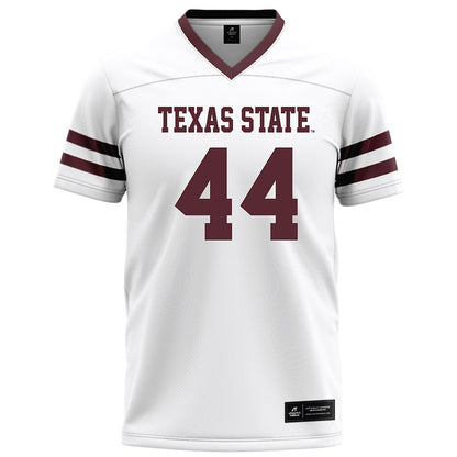 Texas State - NCAA Football : Phillip Bradford - White Football Jersey-0