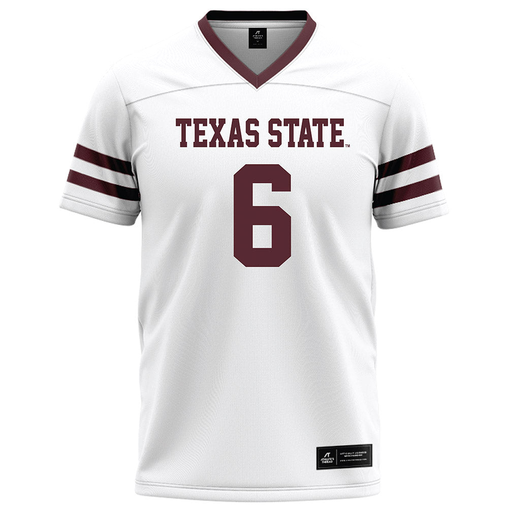 Texas State - NCAA Football : Jo’Laison Landry - White Football Jersey-0