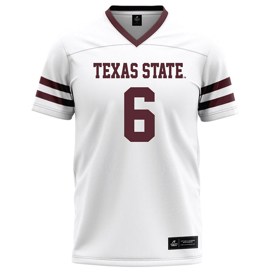 Texas State - NCAA Football : Jo’Laison Landry - White Football Jersey-0