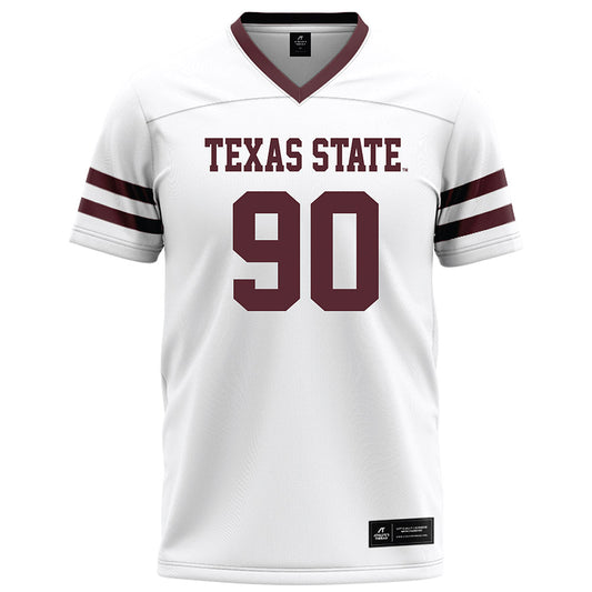 Texas State - NCAA Football : Chancellor Owens - White Football Jersey-0