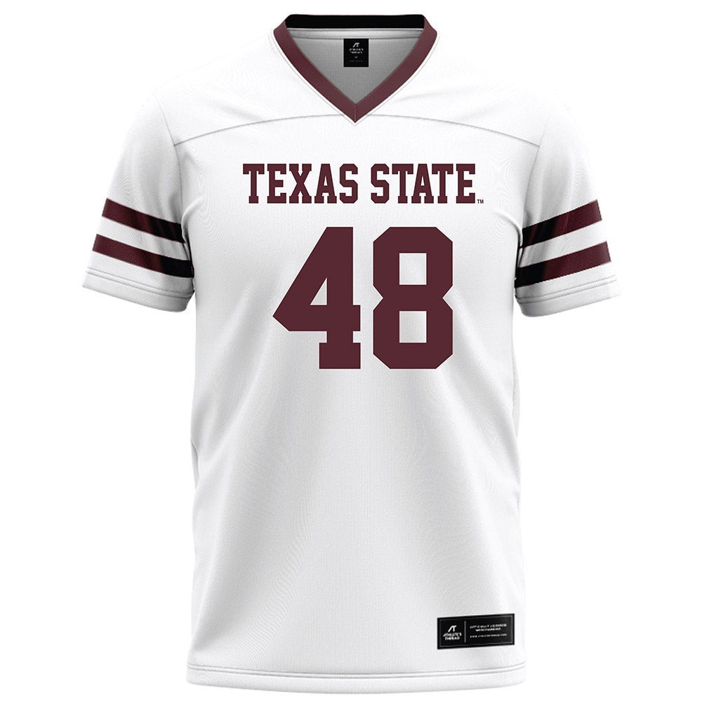Texas State - NCAA Football : Braylon Young - White Football Jersey-0