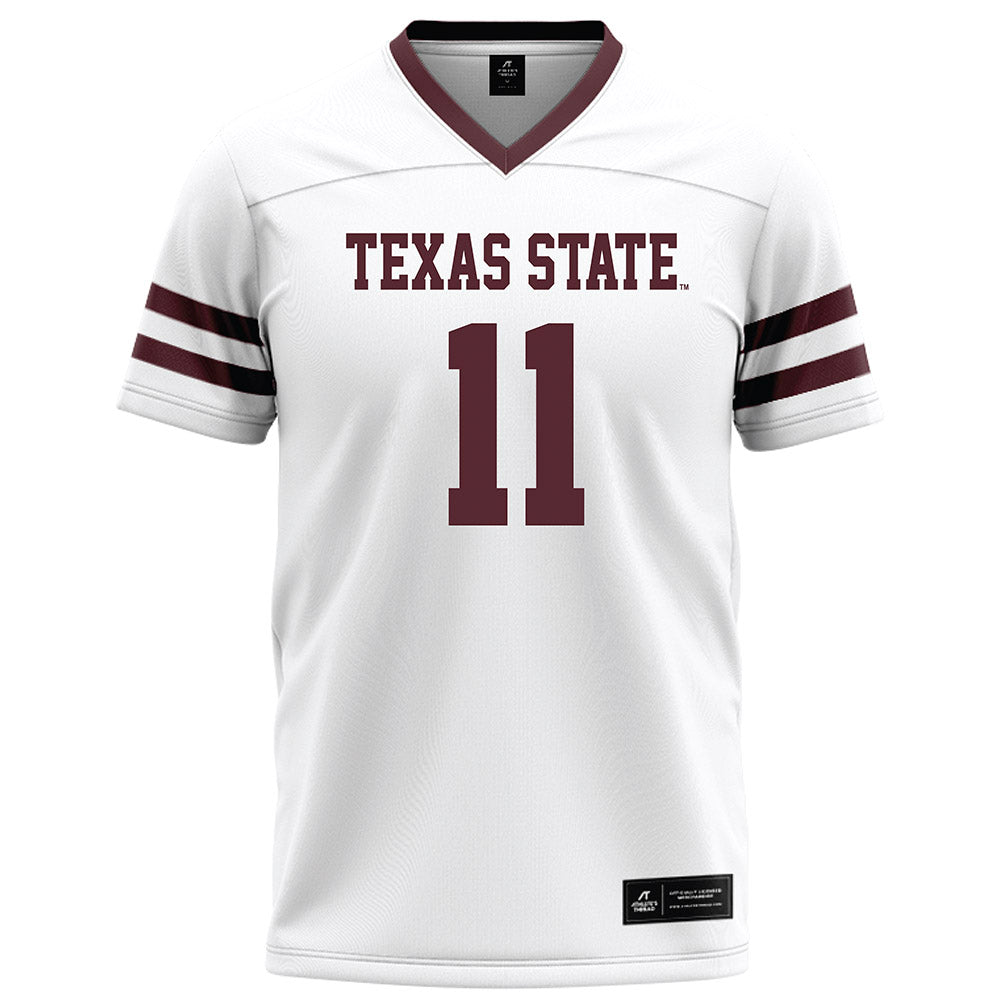 Texas State - NCAA Football : Beau Sparks - White Football Jersey-0