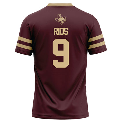 Texas State - NCAA Football : Jaden Rios - Maroon Football Jersey-1