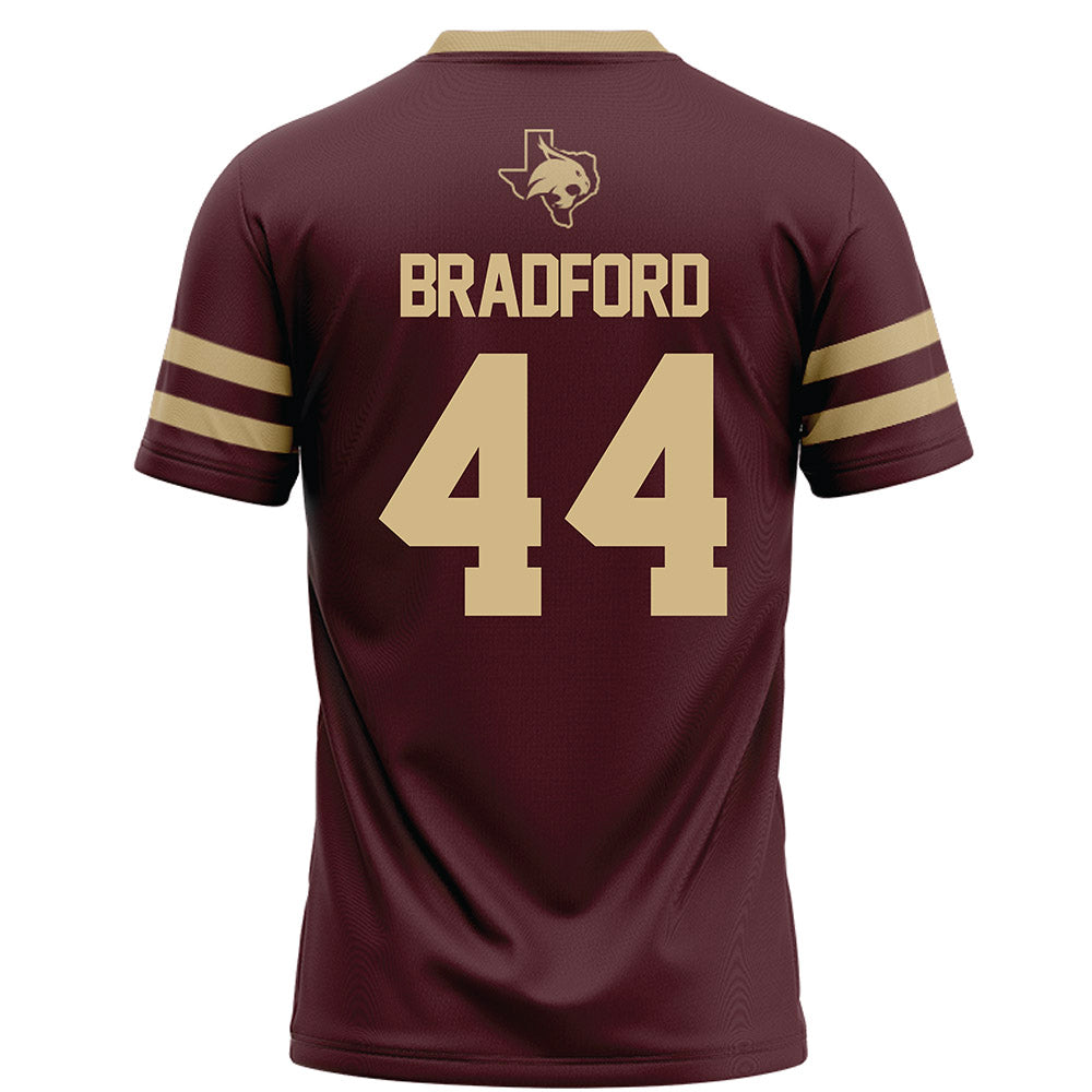 Texas State - NCAA Football : Phillip Bradford - Maroon Football Jersey-1