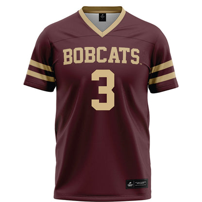 Texas State - NCAA Football : Zechariah Sample - Maroon Football Jersey-0