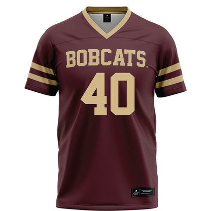 Texas State - NCAA Football : Simeon Garner - Maroon Football Jersey-0