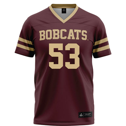 Texas State - NCAA Football : Cam Schultz - Maroon Football Jersey-0