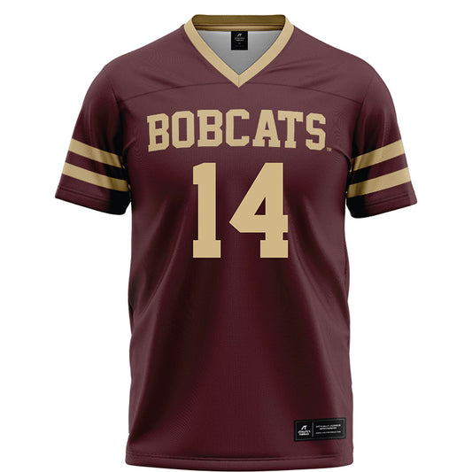 Texas State - NCAA Football : Jordan Martin - Maroon Football Jersey-0