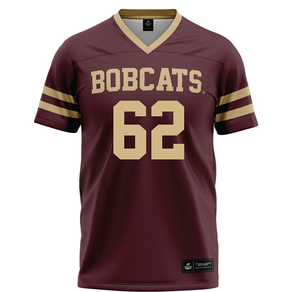 Texas State - NCAA Football : Teagan Lindsey - Maroon Football Jersey-0