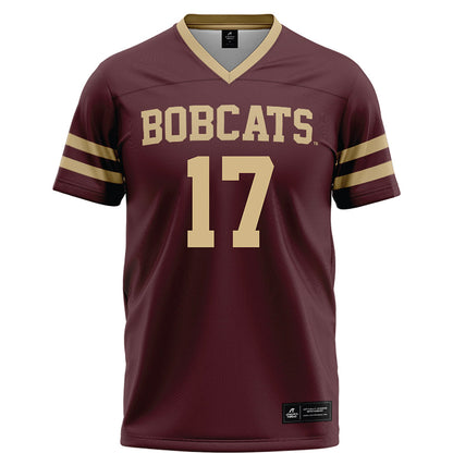 Texas State - NCAA Football : chris jones - Maroon Football Jersey-0