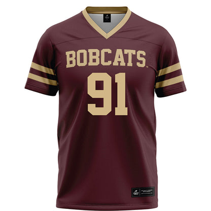 Texas State - NCAA Football : Jp Deeter - Maroon Football Jersey-0