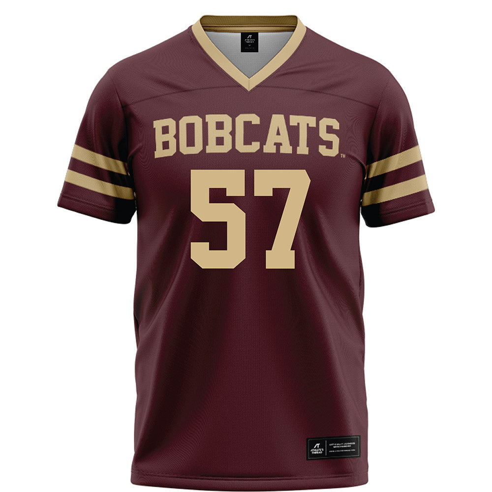 Texas State - NCAA Football : Lincoln Petitjean - Maroon Football Jersey-0