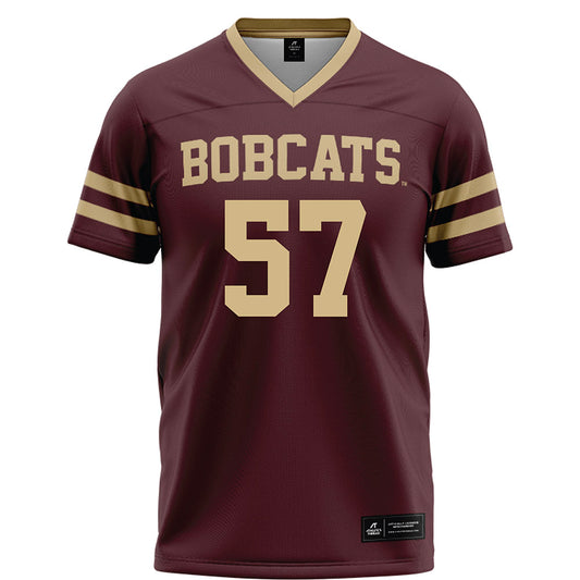Texas State - NCAA Football : Lincoln Petitjean - Maroon Football Jersey-0