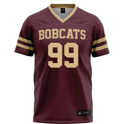 Texas State - NCAA Football : Kaleb James - Maroon Football Jersey-0
