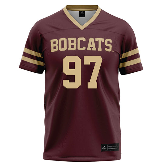 Texas State - NCAA Football : Devarrick Woods - Maroon Football Jersey-0