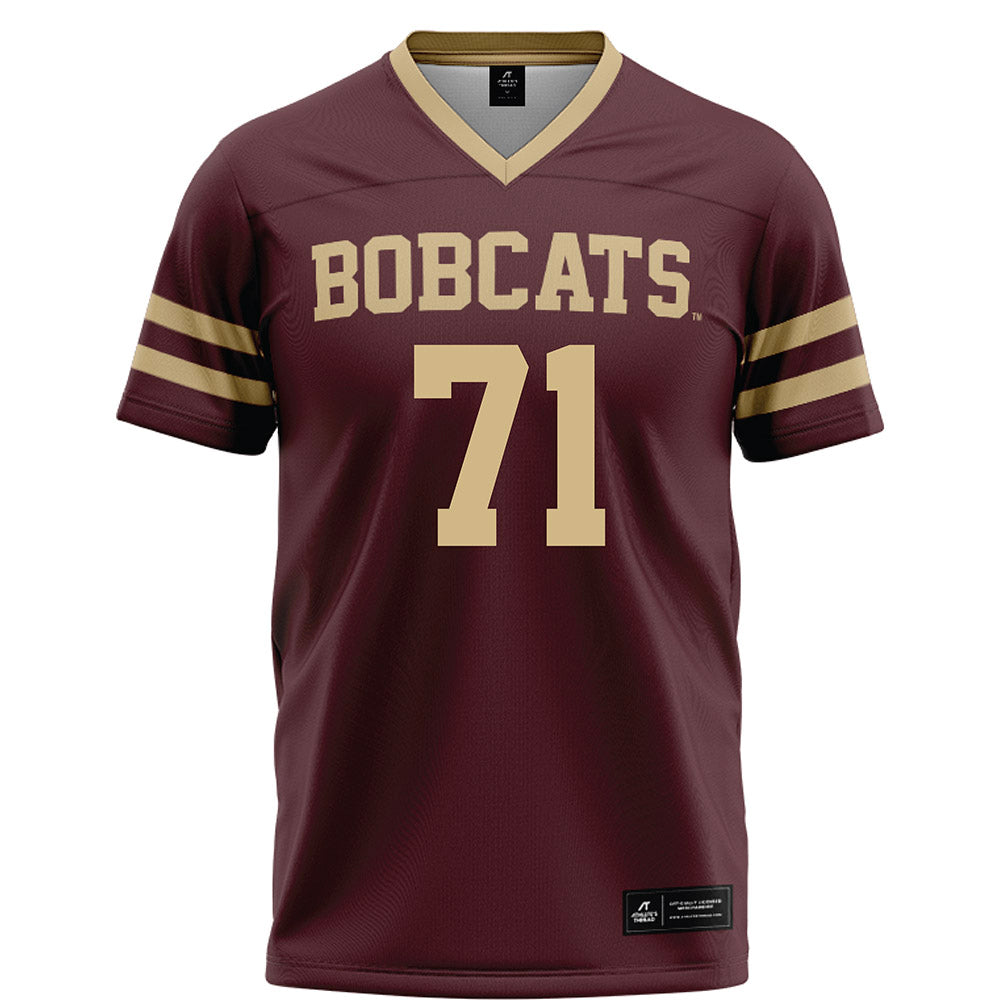 Texas State - NCAA Football : William Boone - Maroon Football Jersey-0