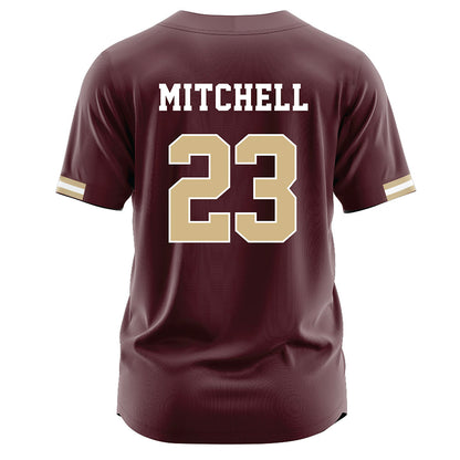 Texas State - NCAA Baseball : Drayton Mitchell - Maroon Jersey-1