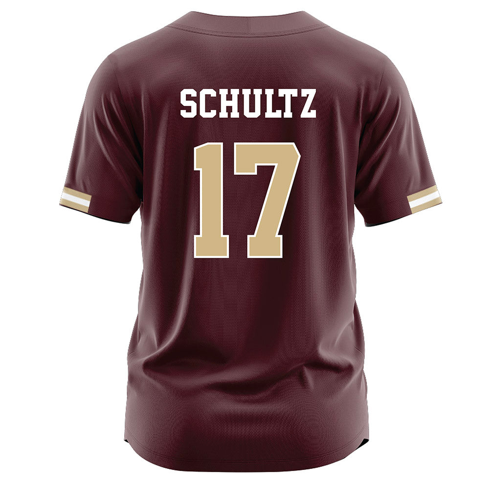 Texas State - NCAA Baseball : Logan Schultz - Maroon Jersey-1