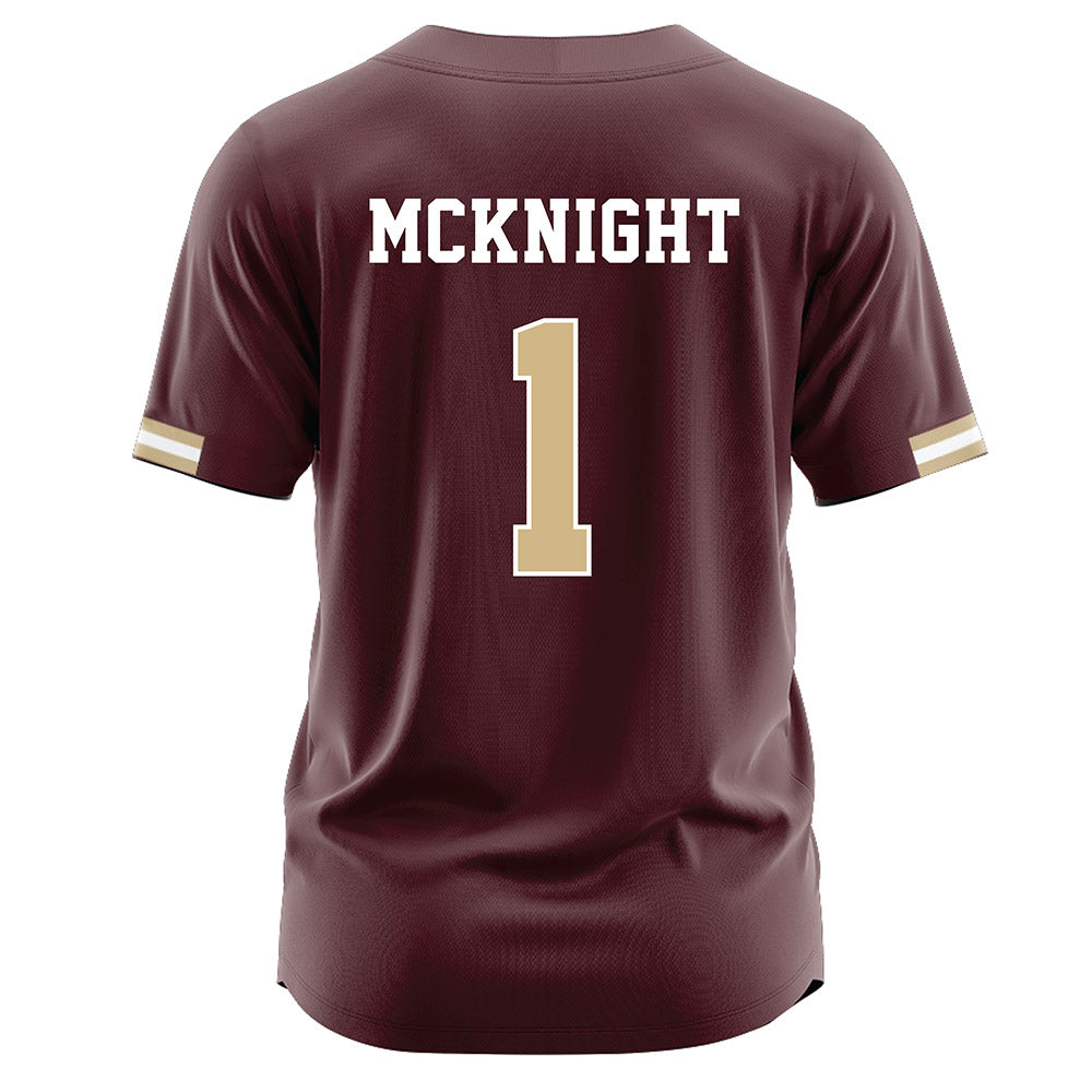 Texas State - NCAA Baseball : Jaxon McKnight - Maroon Jersey-1