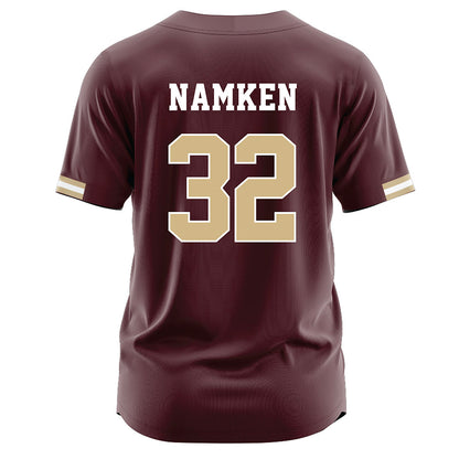 Texas State - NCAA Baseball : Clayton Namken - Maroon Jersey-1