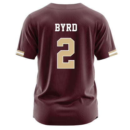 Texas State - NCAA Baseball : Cayden Byrd - Maroon Jersey-1