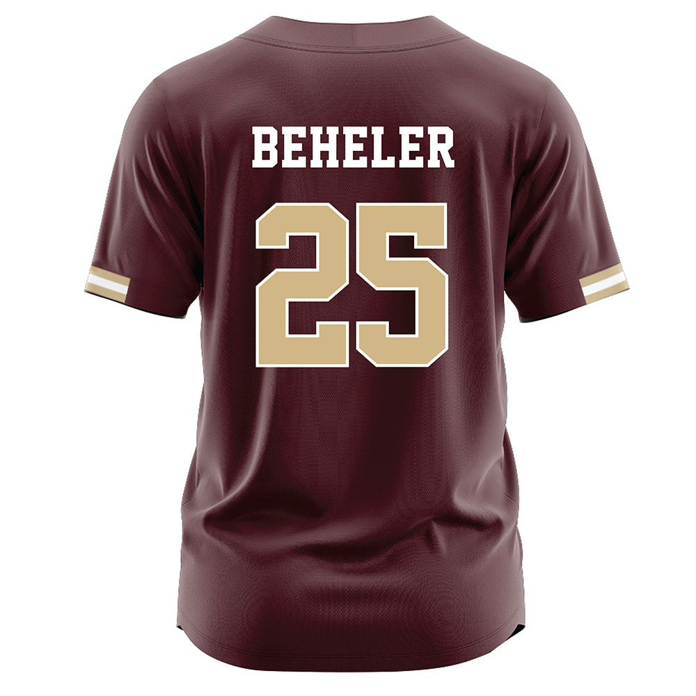 Texas State - NCAA Baseball : Blake Beheler - Maroon Jersey-1