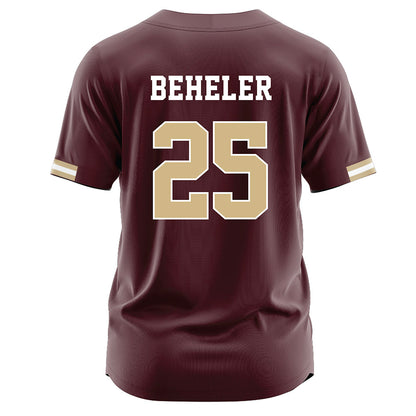 Texas State - NCAA Baseball : Blake Beheler - Maroon Jersey-1
