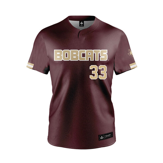 Texas State - NCAA Baseball : Manny Salas - Maroon Jersey-0