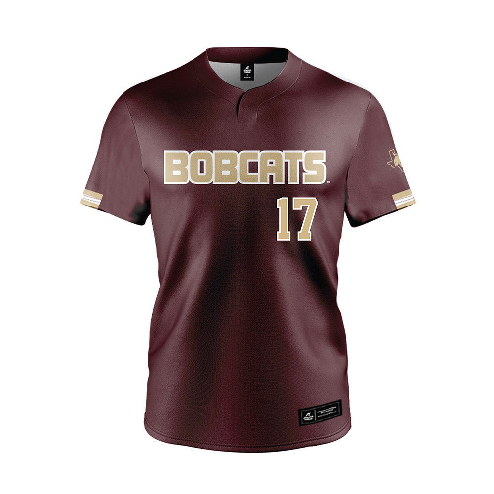 Texas State - NCAA Baseball : Braylen Timmins - Maroon Jersey-0