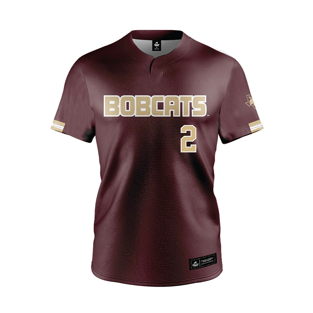 Texas State - NCAA Baseball : Cayden Byrd - Maroon Jersey-0