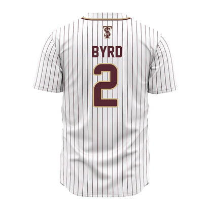 Texas State - NCAA Baseball : Cayden Byrd - White Jersey-1