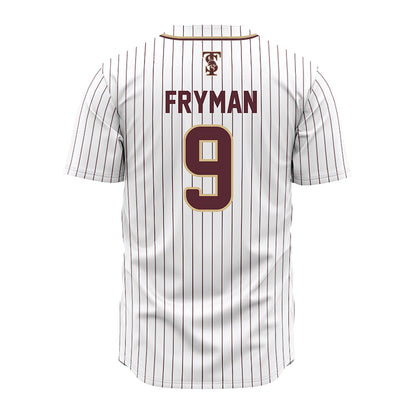Texas State - NCAA Baseball : Bennett Fryman - White Jersey-1