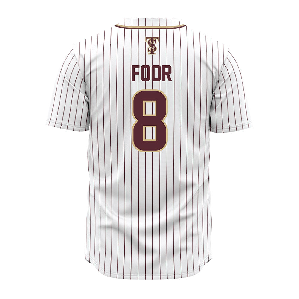 Texas State - NCAA Baseball : Daylen Foor - White Jersey-1