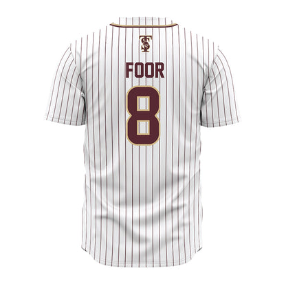 Texas State - NCAA Baseball : Daylen Foor - White Jersey-1