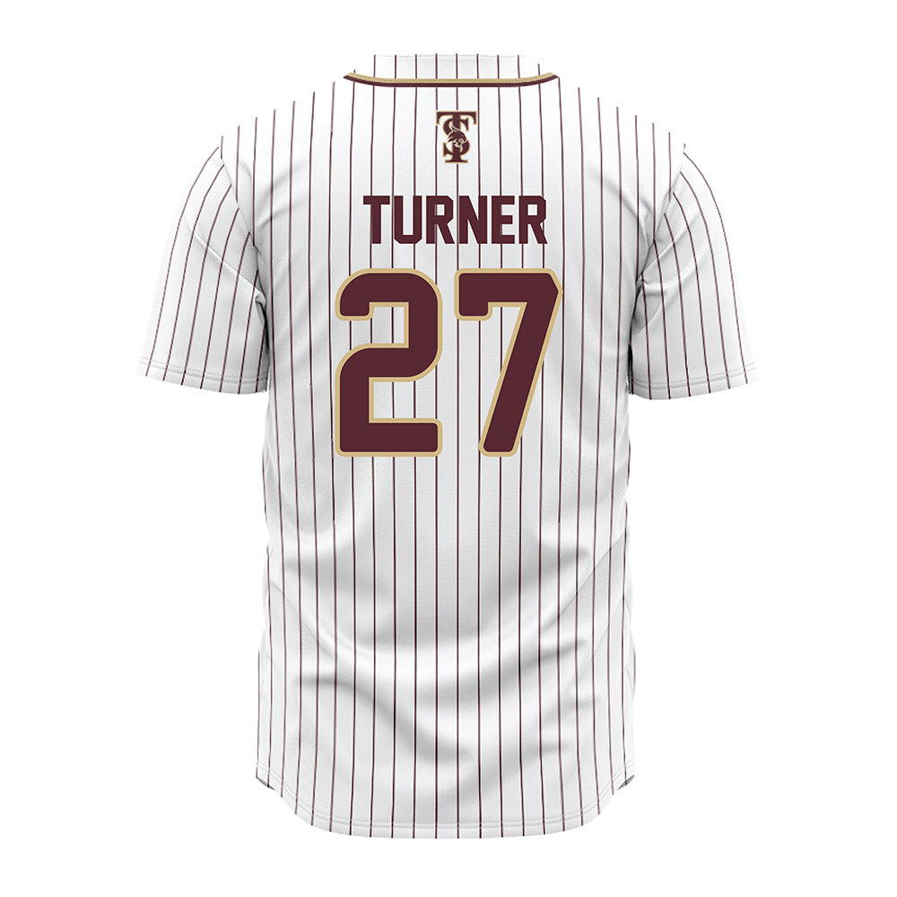 Texas State - NCAA Baseball : Trevyn Turner - White Jersey-1